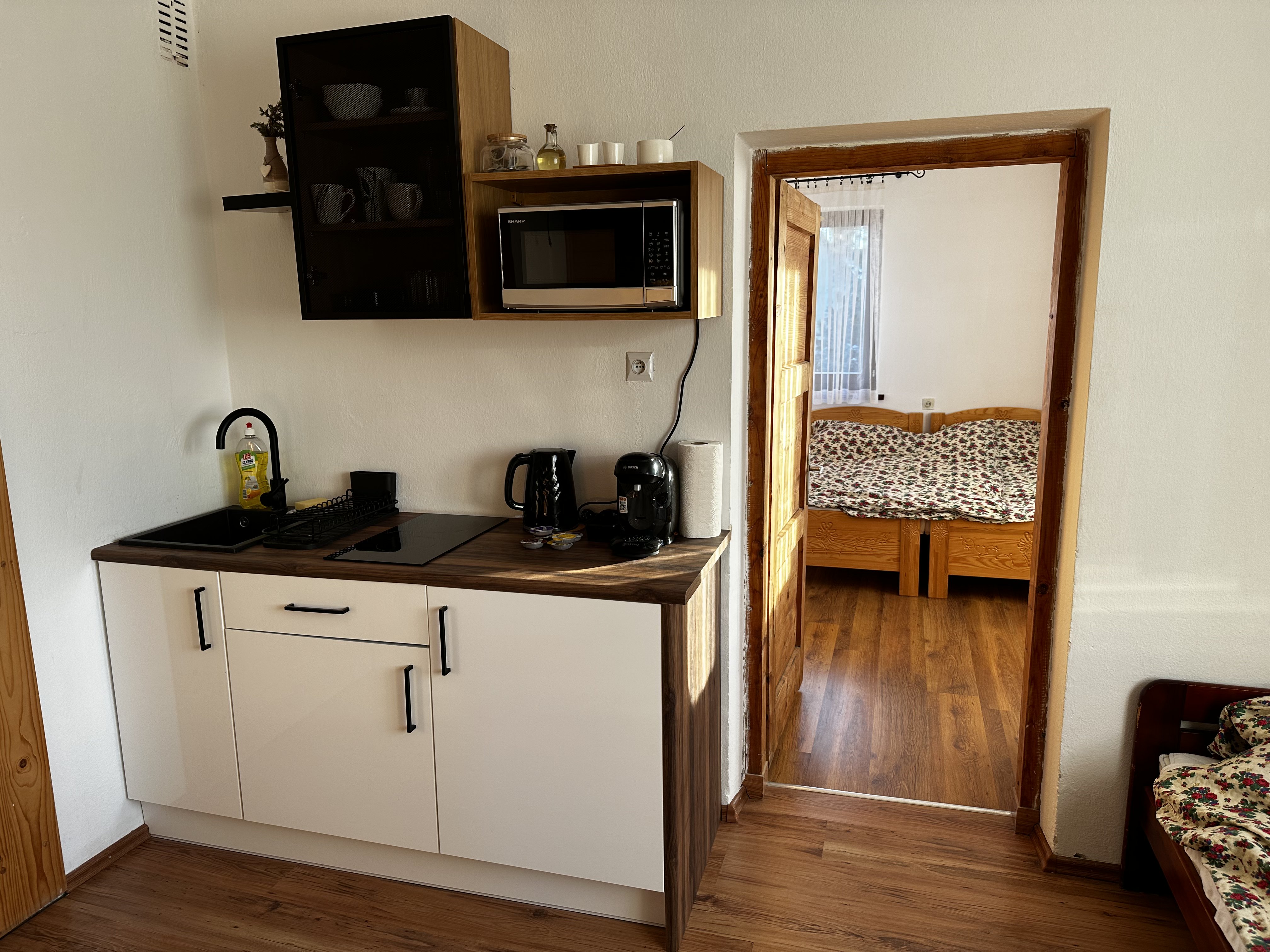 Prywatny aneks kuchenny w Apartamencie Rodzinnym nr 5, Czarna Góra